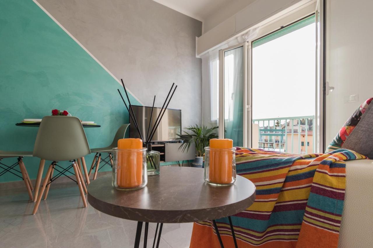 Casa Acqua Marina - 1 Min From The Sea, Wi-Fi & Air Conditioning, Sea View Balcony Bordighera Exterior foto